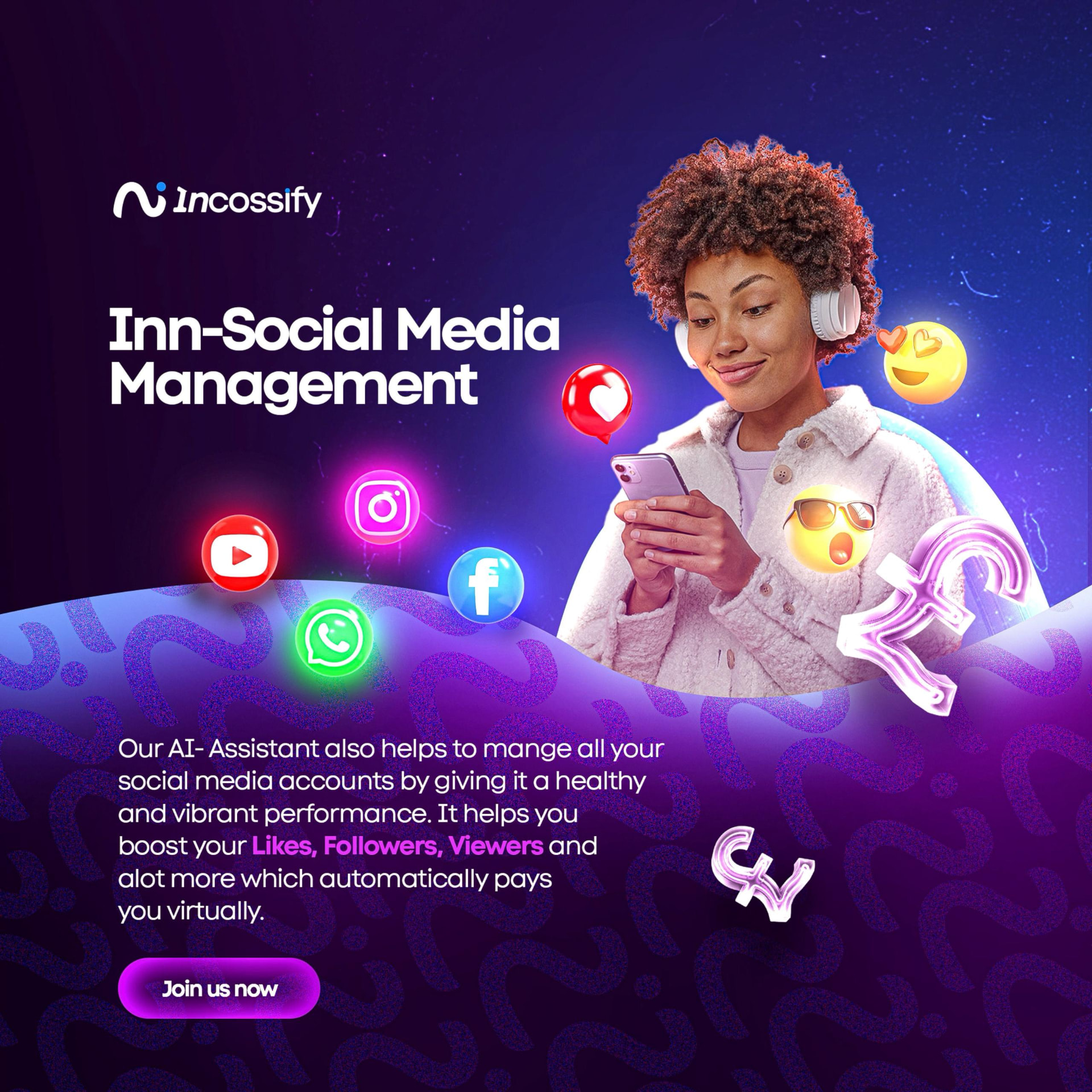 Inn-Social Media Management on the Incossify app